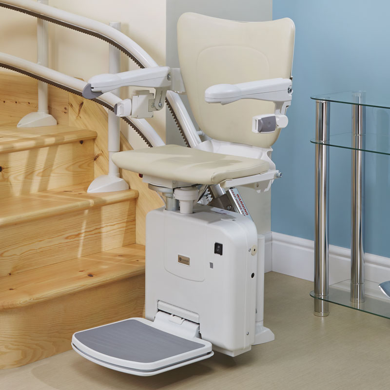 FITAL Treppenlift 2-Rohr Modell Comfort-ZC in Vanille/Beige
